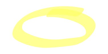 İşaretleyici elementler. Renkli röfle çizgileri. El çizimi şekiller ve çizgiler. Dekorasyon metinleri slayt gösterisi için. Sarı ok yuvarlak çizgi kontrol çapraz