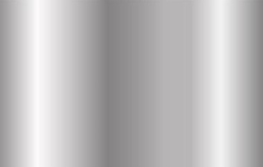 Metal gümüş gradyan. Gri parlak alüminyum şekiller. Vektör krom plaka düğmesi.