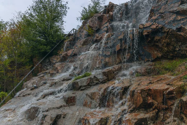 Cachoeira Alto Limiar Encosta Ilha Mosteiro Dnieper Ucrânia Cachoeira Decorativa — Fotografia de Stock