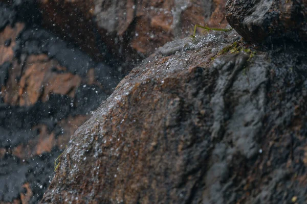 Громкий Порог Водопада Склоне Монастырского Острова Днепре Украина Искусственный Декоративный — стоковое фото