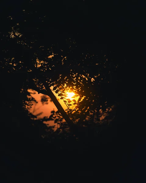 Vista Panorâmica Cidade Dnipro Durante Pôr Sol Nascer Sol Pôr — Fotografia de Stock