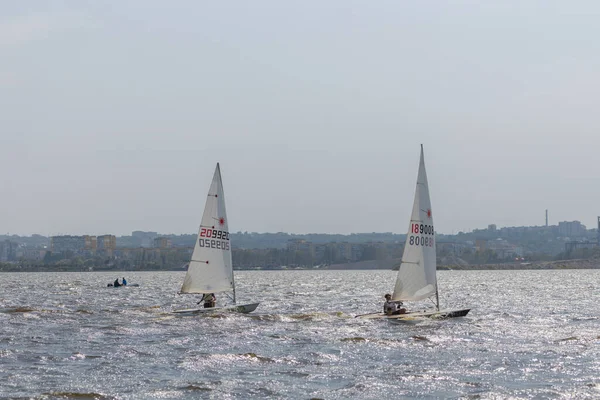Den Juli Dnipro Ukraina Den Olympiska Klassen Sailing Cup Hölls — Stockfoto