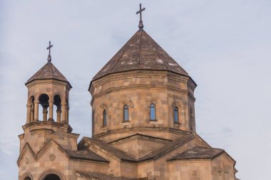 Dnipro, Ukrayna 'daki Aydınlatıcı Aziz Gregory Kilisesi. Din. Arkaplan resmi. Eski Ermeni Kilisesi.