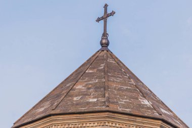 Dnipro, Ukrayna 'daki Aydınlatıcı Aziz Gregory Kilisesi. Din. Arkaplan resmi. Eski Ermeni Kilisesi.