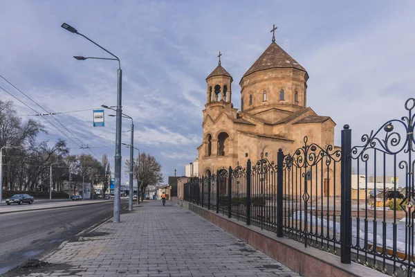 Modern Armenian Church of Saint Gregory the Illuminator in Dnipro, Ukraine. Religion. Background image. Old Armenian church.