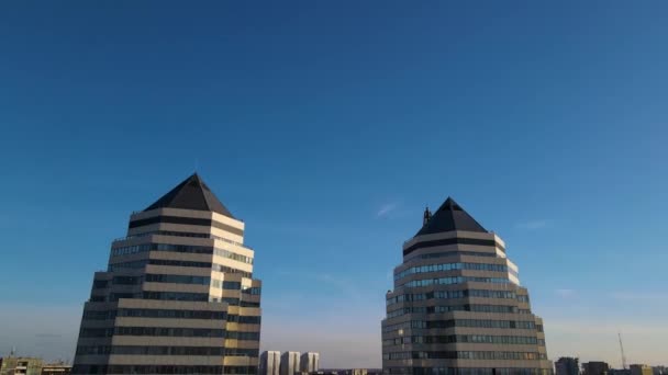Vue Panoramique Sur Ville Dniepr Avec Des Gratte Ciel Par — Video
