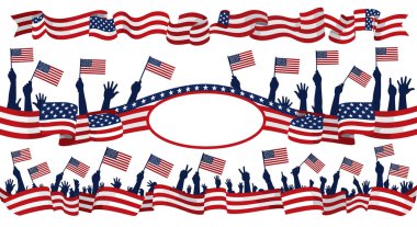 Amerikan Bayrağının Dalgalanışı Bağımsızlık Günü Vatansever Kutlama ve Sembolizm
