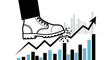 Yükselen Trend Ezici Finansal Büyümeyi Ayaklar Altında Kalmak Hızlıca