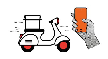 Mobil Uygulamalı Gıda ve Paketler için Kullanışlı ve Hızlı Teslimat Servisi