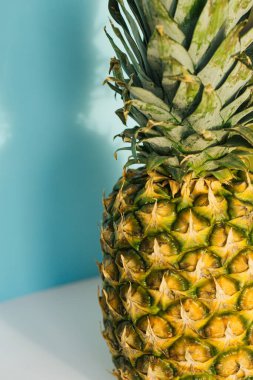 Ananas yakın planından oluşan soyut arkaplan