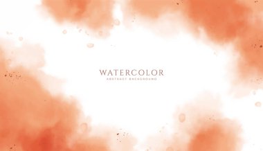 Abstract horizontal watercolor background. Neutral light colored empty space background illustration clipart