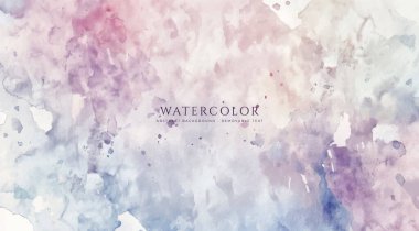 Soyut yatay suluboya arkaplan. Nötr ışık renklendirilmiş boş alan arkaplan çizimi