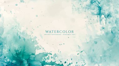 Soyut yatay suluboya arkaplan. Nötr ışık renklendirilmiş boş alan arkaplan çizimi