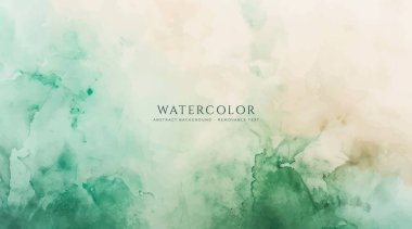 Soyut yatay suluboya arkaplan. Nötr ışık renklendirilmiş boş alan arkaplan çizimi