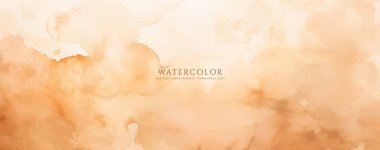 Soyut yatay suluboya arkaplan. El çizimi vektör dokusu. Fırçayla ovalanan pastel boya rengi suluboya