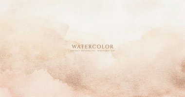 Soyut yatay suluboya arkaplan. El çizimi vektör dokusu. Fırçayla ovalanan pastel boya rengi suluboya