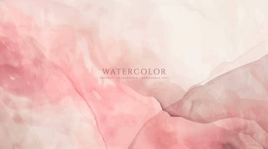 Soyut yatay suluboya arkaplan. El çizimi vektör dokusu. Fırçayla ovalanan pastel boya rengi suluboya