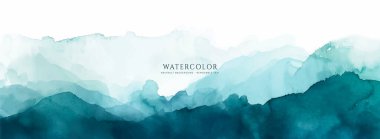 Soyut yatay suluboya arkaplan. El çizimi vektör dokusu. Fırçayla ovalanan pastel boya rengi suluboya