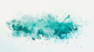 Soyut yatay suluboya arkaplan. El çizimi vektör dokusu. Fırçayla ovalanan pastel boya rengi suluboya