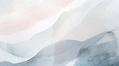 Soyut yatay suluboya arkaplan. El çizimi vektör dokusu. Fırçayla ovalanan pastel boya rengi suluboya