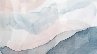 Soyut yatay suluboya arkaplan. El çizimi vektör dokusu. Fırçayla ovalanan pastel boya rengi suluboya