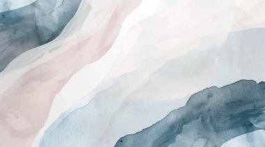 Soyut yatay suluboya arkaplan. El çizimi vektör dokusu. Fırçayla ovalanan pastel boya rengi suluboya