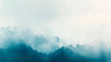 Soyut yatay suluboya arkaplan. El çizimi vektör dokusu. Fırçayla ovalanan pastel boya rengi suluboya