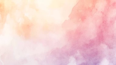 Soyut yatay suluboya arkaplan. El çizimi vektör dokusu. Fırçayla ovalanan pastel boya rengi suluboya