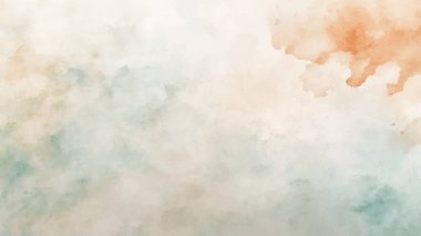 Soyut yatay suluboya arkaplan. El çizimi vektör dokusu. Fırçayla ovalanan pastel boya rengi suluboya
