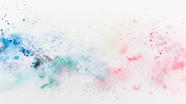 Soyut yatay suluboya arkaplan. El çizimi vektör dokusu. Fırçayla ovalanan pastel boya rengi suluboya