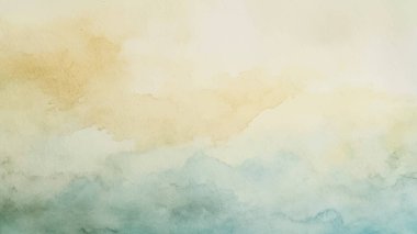 Soyut yatay suluboya arkaplan. El çizimi vektör dokusu. Fırçayla ovalanan pastel boya rengi suluboya