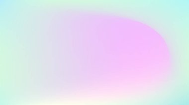 Renk eğimli arkaplan, soyut pastel gökkuşağı. Açık mavi, pembe ve mor pankart desenli, vektör hologramı soyut arkaplan bulanıklığı