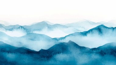 Soyut yatay suluboya arkaplan. El çizimi vektör dokusu. Fırçayla ovalanan pastel boya rengi suluboya