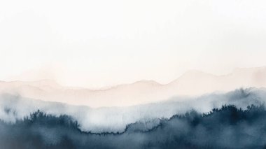 Soyut yatay suluboya arkaplan. El çizimi vektör dokusu. Fırçayla ovalanan pastel boya rengi suluboya