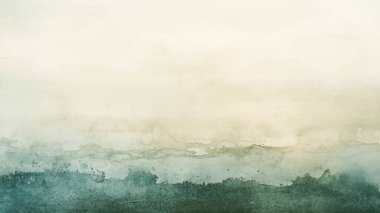 Soyut yatay suluboya arkaplan. El çizimi vektör dokusu. Fırçayla ovalanan pastel boya rengi suluboya