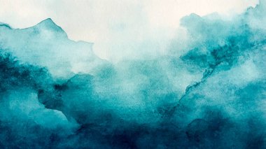 Soyut yatay suluboya arkaplan. El çizimi vektör dokusu. Fırçayla ovalanan pastel boya rengi suluboya