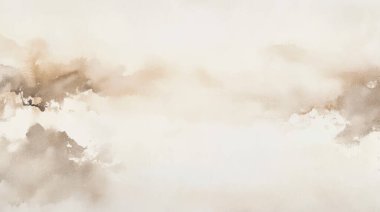 Soyut suluboya estetik yatay arkaplan. El çizimi vektör sıçrama dokusu. Fırçayla ovalanan pastel boya rengi suluboya