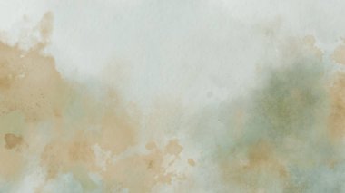 Soyut suluboya estetik yatay arkaplan. El çizimi vektör sıçrama dokusu. Fırçayla ovalanan pastel boya rengi suluboya