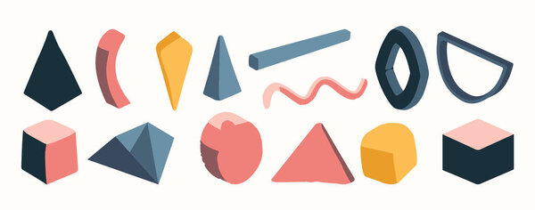 Набор абстрактной органической формы. Ручное рисование каракулей. векторный сгусток