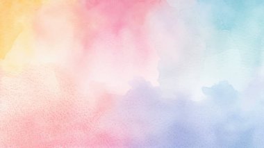 Soyut suluboya estetik yatay arkaplan. El çizimi vektör sıçrama dokusu. Fırçayla ovalanan pastel boya rengi suluboya