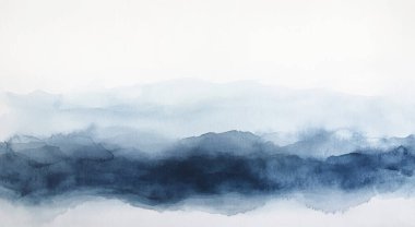 Soyut suluboya resim arka plan şablonu. metin, bayrak, sunum veya ürün grafik tasarımı için kahverengi ve bej suluboya arkaplan boşluğu