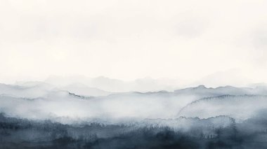 Soyut suluboya resim arka plan şablonu. kahverengi yeşil ve mavi suluboya arkaplan boş arkaplan metin, bayrak, sunum veya ürün grafik tasarımı için