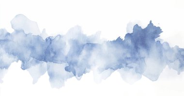 Soyut suluboya resim arka plan şablonu. metin, pankart, sunum veya ürün grafik tasarımı için mavi ve kahverengi suluboya arkaplan boşluğu