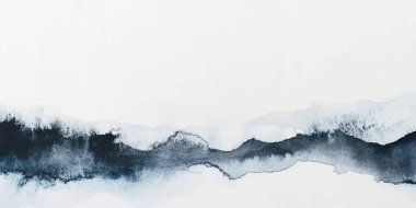 Soyut suluboya resim arka plan şablonu. metin, bayrak, sunum veya ürün ekran grafik tasarımı için mavi suluboya arkaplan boşluğu