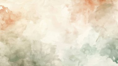 Soyut suluboya resim arka plan şablonu. kahverengi bej ve yeşil suluboya arkaplan metin, bayrak, sunum veya ürün grafik tasarımı için boş arkaplan