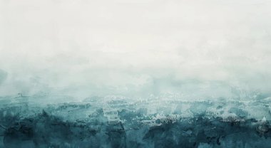 Soyut suluboya resim arka plan şablonu. metin, bayrak, sunum veya ürün ekran grafik tasarımı için mavi suluboya arkaplan boşluğu