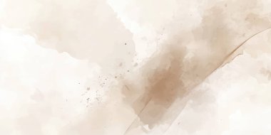 Soyut suluboya resim arka plan şablonu. bej ve kahverengi suluboya arkaplanı metin, bayrak, sunum veya ürün grafik tasarımı için boş arkaplan