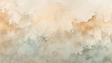 Soyut suluboya resim arka plan şablonu. metin, bayrak, sunum veya ürün grafik tasarımı için kahverengi ve bej suluboya arkaplan boşluğu