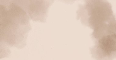 Soyut suluboya resim arka plan şablonu. metin, bayrak, sunum veya ürün grafik tasarımı için kahverengi ve bej suluboya arkaplan boşluğu