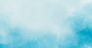 Soyut suluboya resim arka plan şablonu. metin, pankart, sunum veya ürün grafik tasarımı için mavi ve beyaz suluboya arkaplan boşluğu
